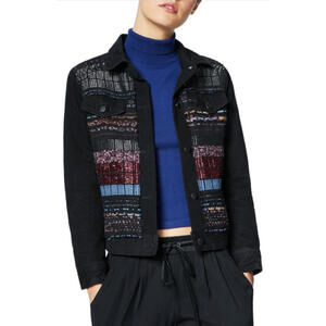 Ramy Brook Landon Tweed Denim Jacket XS